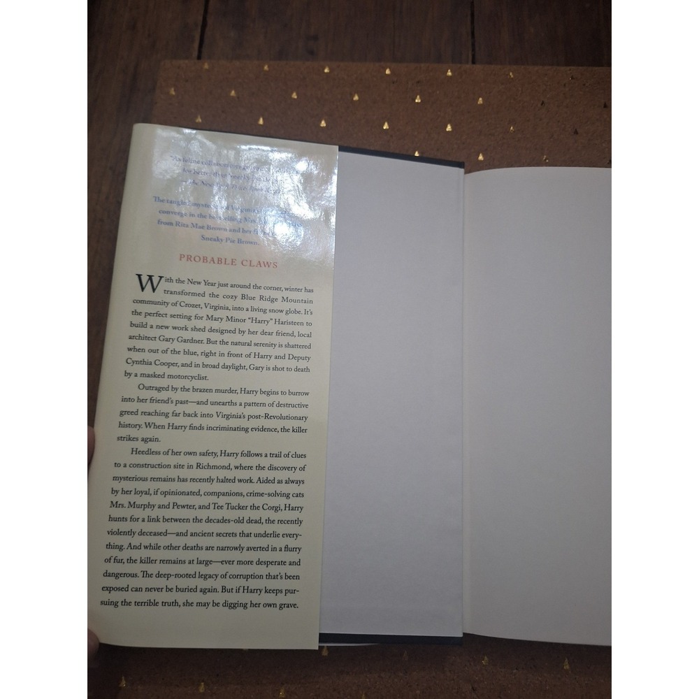 Probable Claws Rita Mae Brown Sneaky Pie Brown Mrs Murphy Mystery Hardcover 2018 - Picture 2 of 9